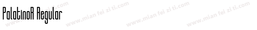 PalatinoR Regular字体转换